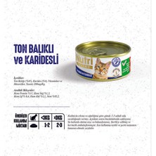 Nutri Feline 85 gr Ton Balıklı ve Karidesli 6 Adet Yaş Kedi Maması