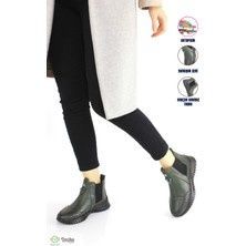 Doçka Kadın  Deri Lastikli Ortopedik Yumuşak Deri Günlük Bot AE23/KB1453B