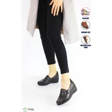 Forelli Kadın Bağcıksız  Deri Ortopedık Dolgu Topuk Ayakkabı F24/CM57609