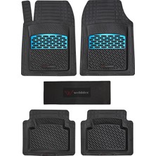 Wehhler Ford Ranger 2.0 Ecoblue 4x4 Wolftrak Dizel Otomatik 2023 Derin Havuzlu Yumuşak Mavi-Siyah Üniversal Paspas Seti