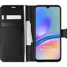 Microsonic Samsung Galaxy A05S Kılıf Delux Leather Wallet Siyah