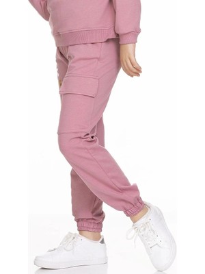 Myhanne Smile Baskılı Kargo Cepli Eşofman Altı 54937