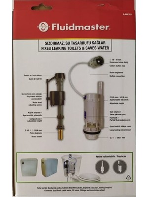 Fluidmaster Rezervuar Iç Takım Kıt 400 & 550 K-400E-031