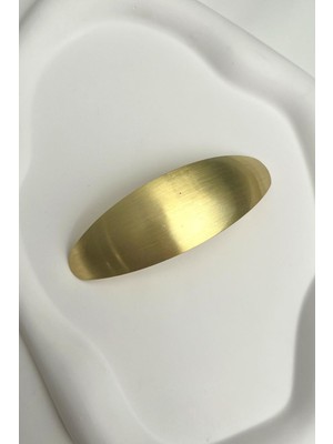 Modex Altın Rengi Kıvrımlı Oval  Otomatiktoka (Ölçü:11 Cm)