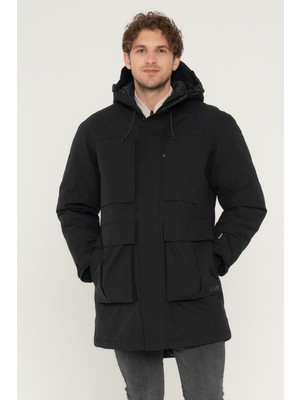 Jack & Jones Suya Dayanikli Kapüsonlu Parka - Lab