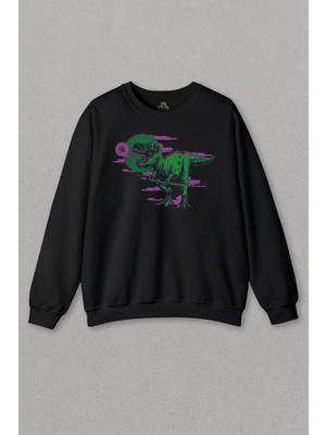 So Cool Unisex Sweatshirt Dinazor Dinosaurs T-Rex Streetwear Sokak Urban Baskılı Sweat