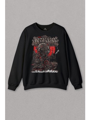 So Cool Unisex Sweatshirt Metallica New Yeni 2k Rock Metal Music Kırk James Lars Robert Baskılı Sweat