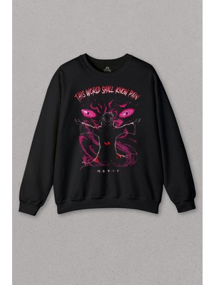 So Cool Unisex Sweatshirt Anime Pain Retro Harajuku Japanese Japonca Urban Baskılı Sweat