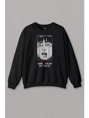 So Cool Unisex Sweatshirt Sorry You Are Not Special Japanese Urban Sokak Kültür Özel Değilsin Baskılı Sweat