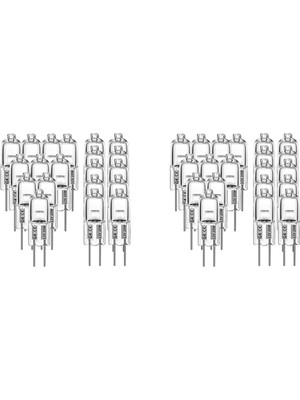 Humble 60 Adet G4 Halojen Ampuller, 20W 12V Halojen Ampuller 2 Pin Şeffaf Lamba Ampulü, Ocak Aydınlatması, Sinyal Işıkları, Parça (Yurt Dışından)