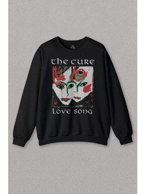 So Cool Unisex Sweatshirt The Cure Lovesong Love Song Rock Music Band Baskılı Sweat