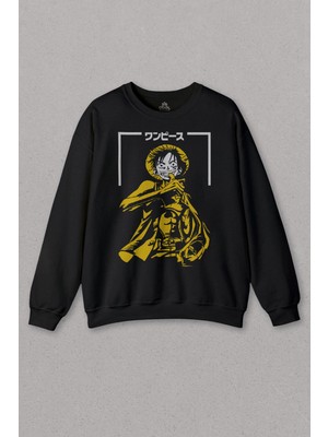 So Cool Unisex Sweatshirt One Piece Anime Dizi Japonca Japanese Wear Baskılı Sweat