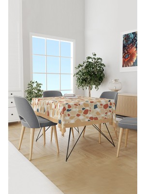 Moud's West Stone Taş Desenli Süet Dertsiz Masa Örtüsü