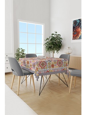 Moud's Anatolia 8 Desenli Süet Dertsiz Masa Örtüsü