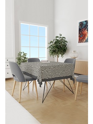 Alley 2 Desenli Süet Dertsiz Masa Örtüsü