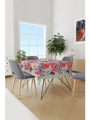 Moud's Classic Pattern 3 Desenli Süet Dertsiz Masa Örtüsü