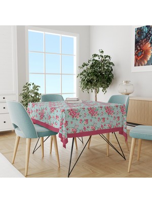 Madame Spring Desenli Süet Dertsiz Masa Örtüsü