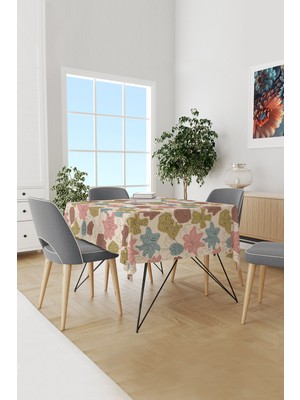 Moud's Hope Fell Desenli Süet Dertsiz Masa Örtüsü