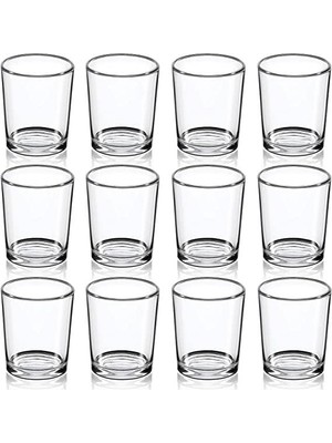 Mutlu Adım 12 Adet 4,5X6CM Shot Bardağı Cam Mumluk Bardak