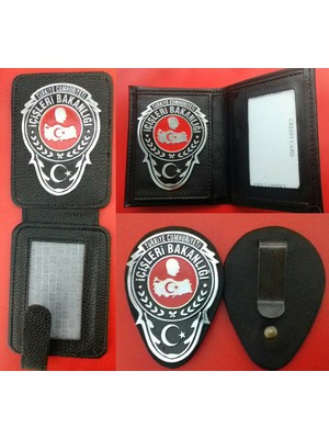 Aldatmaz 2-Ad Içişleri Bakanlığı  Rozetli Cüzdanı,kemer Rozeti 1AD Al,sadece Kurum Adresine Gönderilir