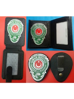 Aldatmaz 2-Ad Gümrük Muhafaza  Rozetli Cüzdanı,kemer Rozeti 1AD Al,sadece Kurum Adresine Gönderilir