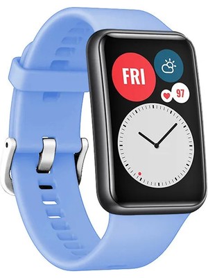 HappyCase Huawei Watch Fit 2 Klasik Silikon Kordon Kayış