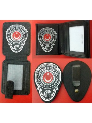 Aldatmaz 2-Ad Gümrük Muhafaza  Rozetli Cüzdanı,kemer Rozeti 1AD Al,sadece Kurum Adresine Gönderilir