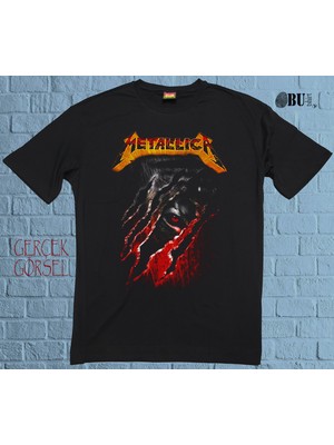 Bu Tshirt 'metallica-Red Eye Scar' Temalı Oversize Tişört