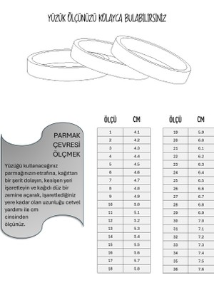 Dkmn Silver 925 Ayar Gümüş Göz Yüzük