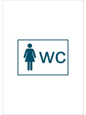 Ferizli Reklam Kadın Wc Yönlendirme Yazısı