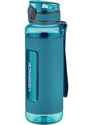 Uzspace 1100ML Silikon Korumalı Kaydırmaz Gövde Tritan Su Matarası