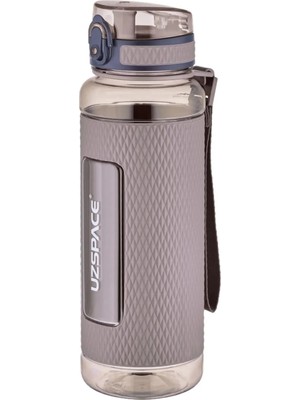 Uzspace 1100ML Silikon Korumalı Kaydırmaz Gövde Tritan Su Matarası