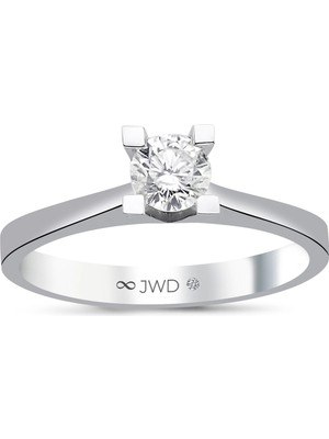 JWD Diamond 0.40 Ct F-G Si 2.72 gr 14 K Jwd Tek Taş Yüzük