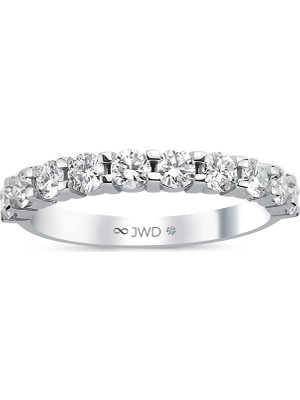 JWD Diamond 0.91 Ct F-G Si 1.96 gr 14 K Jwd Yarım Tur Yüzük