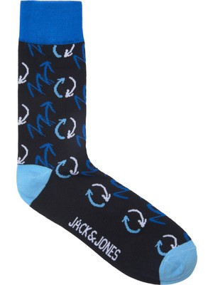 Jack & Jones Angus Sign Sock Erkek Siyah Çorap 12220396-02