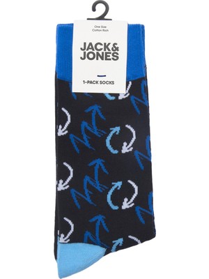 Jack & Jones Angus Sign Sock Erkek Siyah Çorap 12220396-02