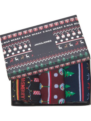 Jack & Jones Jingle Socks Giftbox Erkek Lacivert Çorap 12222807-04