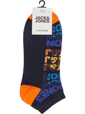 Jack & Jones Color Logo Short Sock Erkek Lacivert Çorap 12217664-04