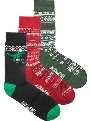 Jack & Jones Rexmas Socks Giftbox Erkek Renkli Çorap 12222810-28