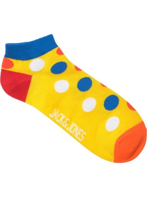 Jack & Jones Cheer Dot Short Sock Erkek Sarı Çorap 12209454-22