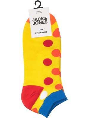 Jack & Jones Cheer Dot Short Sock Erkek Sarı Çorap 12209454-22