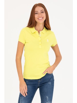 U.S. Polo Assn. Kadın Citron Tişört Basic 50262698-VR168