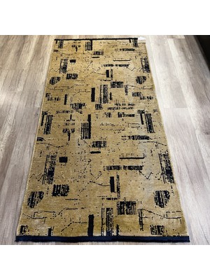 Hoom Rugs Hardal Soyut Desenli Kilim - Yumuşak & Nostaljik Salon ve Mutfak Halısı - Hoom Rugs Prestij Eko 111