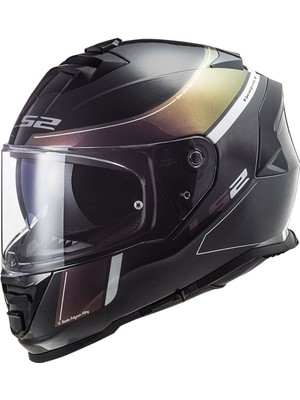 Ls2 Storm 2 Velvet Mat Siyah-Gökkuşağı Kask