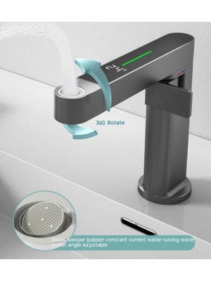 Karat Design 2024 Dijital lavabo ve eviye Bataryası - PİRİNÇ