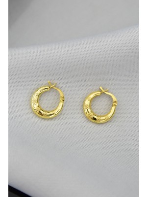 Sinsirella 925 Ayar Gümüş Kaplama Güneş Desenli Klipsli Kadın Küpe