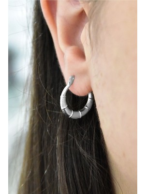 Sinsirella 925 Ayar Gümüş Kaplama Sea Halka Küpe