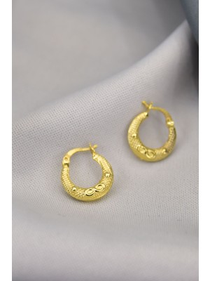 Sinsirella 925 Ayar Gümüş Kaplama Sonsuzluk Desenli Klipsli Küpe