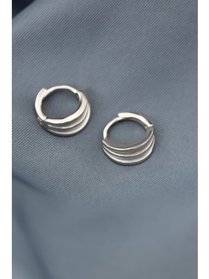 Sinsirella 925 Ayar Gümüş Kaplama Halka Küpe