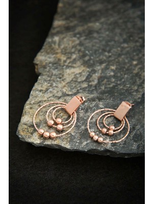 Sinsirella 925 Ayar Kaplama Toplu Halka Gümüş Küpe